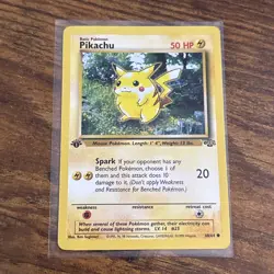 Pokemon Pikachu TCG Jungle Card 60/64 1st Edition Common LP - Image 1