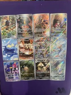 Pokemon Illustration Rare Mix Lot 12 IR Cards NM Scarlet & Violet - Image 1