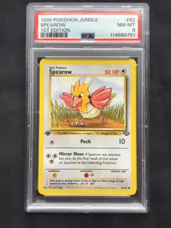 Pokemon Cards: 1st Edition Jungle Common: Spearow 62/64 PSA 8 - Image 2