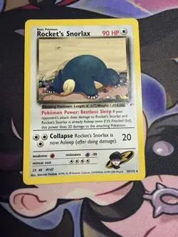 Rockets Snorlax 33/132 Gym Heroes Pokemon TCG - Image 2
