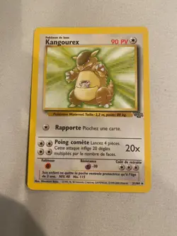French Pokemon Kangourex Kangaskhan 5/64 1999 Jungle WOTC Holo LP Rare - Image 1