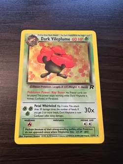 Dark Vileplume Team Rocket 13/82 Holo Rare Vintage Pokemon TCG Card - Image 1