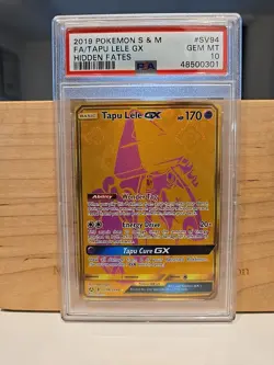 Pokemon TCG Tapu Lele GX SV94/SV94 Hidden Fates Shiny Vault Holo Card - Image 1