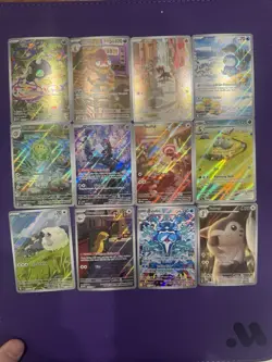 SCARLET VIOLET SETS POKEMON ILLUSTRATION RARE LOT OF 12 NM ENGLISH - Image 1