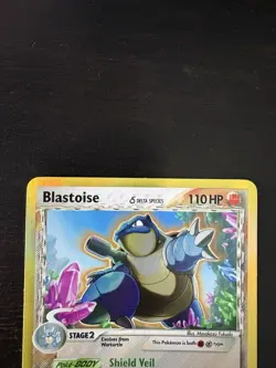 BLASTOISE DELTA SPECIES 2/100 EX CRYSTAL GUARDIANS LP - NM POKEMON - Image 3