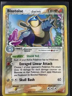 BLASTOISE DELTA SPECIES 2/100 EX CRYSTAL GUARDIANS LP - NM POKEMON - Image 5