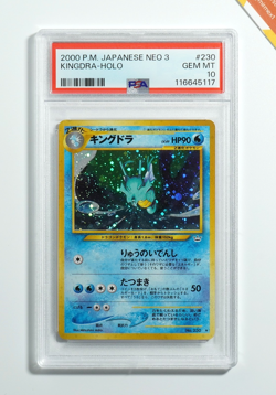 Pokemon PSA 10 Kingdra #230 Holo Neo Revelation 2000 Japanese - Image 1