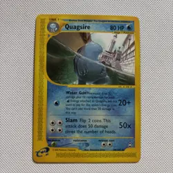 Pokemon TCG Quagsire 30/147 Aquapolis Rare Non-Holo Card - Image 1