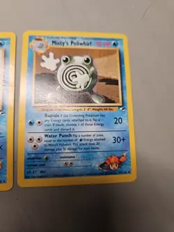 Lot 3 Pokemon MISTY's Trading Cards POLIWHIRL CLOYSTER MAGIKARP - Image 4