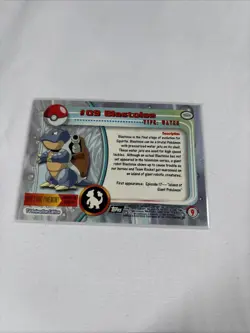 2000 Topps Pokemon TV Animation Series Black Logo #09 Blastoise - Image 5