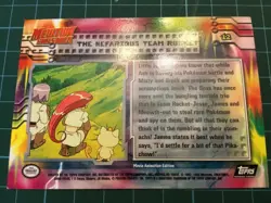 1999 Topps Pokemon Mewtwo Strikes Back #12 The Nefarious Team Rocket Blue Logo - Image 2