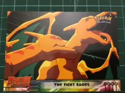 1999 Topps Pokemon Mewtwo Strikes Back #35 The Fight Rages Blue Logo - Image 1