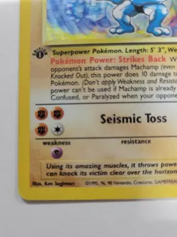 Machamp Base Set 1st Edition 8/102 Holo Rare Pokemon Card - Image 4