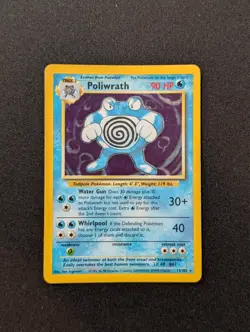 Poliwrath 013/102 Base Set Holo Pokemon TCG LP - Image 1