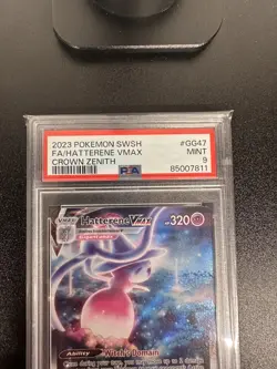 Pokemon Hatterene VMAX #GG47 PSA 9 Mint Crown Zenith Galarian Gallery GG47/GG70 - Image 3
