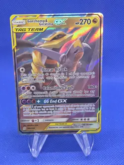 Pokemon Sun & Moon Unified Minds Garchomp & Giratina GX Tag Team 146/236 NM/LP - Image 1