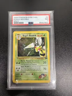 Pokemon Card - Kogas Beedrill 9/132 Gym Challenge Holo WOTC Rare - PSA 7 - Image 3