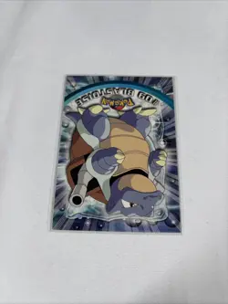 2000 Topps Pokemon TV Animation Series Black Logo #09 Blastoise - Image 3