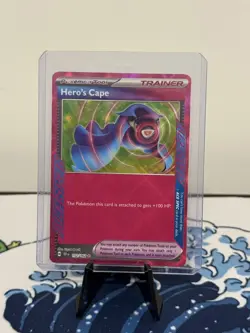 Pokemon TCG Hero's Cape 152/162 ACE SPEC Rare S&V Temporal Forces NM+ - Image 1