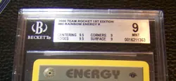 Team Rocket 2000, Pokemon 1st Edition Energy 80/82 NM, BGS 9, 9.0 - Image 2