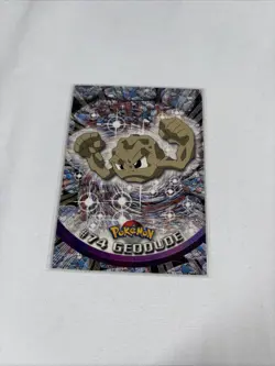 2000 Topps Pokemon TV Animation Series Black Logo #74 Geodude - Image 1