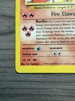 Pokemon TCG Blaine’s Charmeleon 31/132 Gym Challenge LP - Image 4