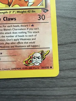 Pokemon TCG Blaine’s Charmeleon 31/132 Gym Challenge LP - Image 5