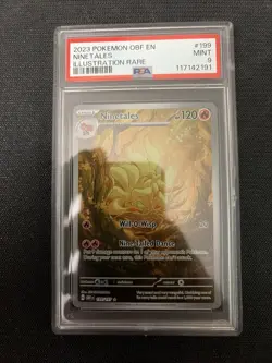 Ninetales Scarlet Violet Obsidian Flames Pokemon TCG 199/197, PSA 9 - Image 1