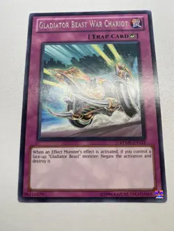 Yu-Gi-Oh! GLADIATOR BEAST WAR CHARIOT Rare Unlimited RYMP-EN113 MP - Image 1