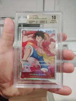 2022 One Piece Romance Dawn Monkey D Luffy SR Beckett 10 Pristine #OP01 - Image 1