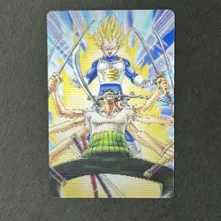 S4596 Vegeta & Zoro 3D Dragon Ball x One Piece Jump Magazine 40th Anniversary - Image 1