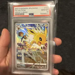 PSA 10 Jolteon CHR 193/184 Full Art Vmax Climax 2021 Japanese Pokemon Card - Image 2