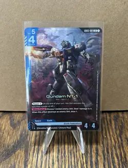 Bandai Gundam Card Game Gundam NT-1 G003-001 Unit LR 4 Power 4 Toughness - Image 1