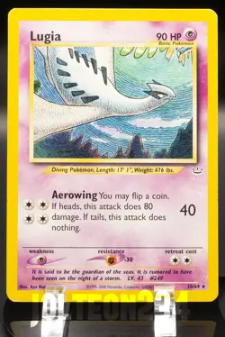 Pokemon TCG Card - Lugia 20/64 Neo Revelation Rare Vintage - Image 1
