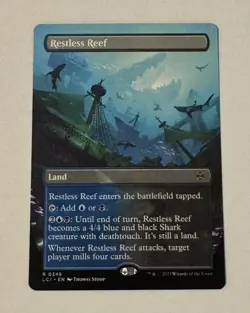 MTG Restless Reef (Borderless) The Lost Caverns of Ixalan NM - Image 1