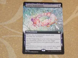 MTG Ext Art Grave Venerations x1 Rare Lorwyn Eclipsed Commander NM Low S&H - Image 1
