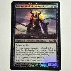 Erebos, God of the Dead 85/249 Mythic Rare FOIL Theros Magic the Gathering LP - Image 1