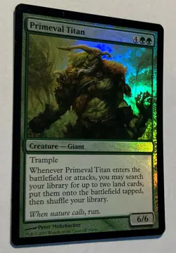 MTG Grand Prix - Primeval Titan *FOIL* Promo - NM - Image 2