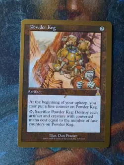 Magic the Gathering MTG - 1 x Powder Keg - Gold Border World Champ Deck Ex Cond - Image 1