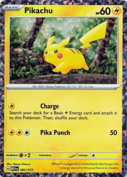 POKEMON Pikachu #002/015 Holo McDonald's Promos 2024 NM - Image 1