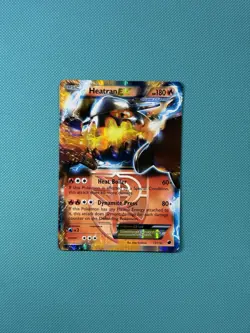(NM) Heatran EX (Team Plasma) 13/116 Plasma Freeze B&W Pokemon Mid Era TCG - Image 1
