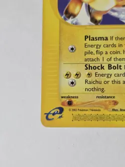 Raichu 61/165 Rare Pokemon Card Expedition E Reader Series Vintage TCG 2002 LP - Image 3