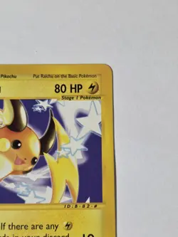 Raichu 61/165 Rare Pokemon Card Expedition E Reader Series Vintage TCG 2002 LP - Image 5