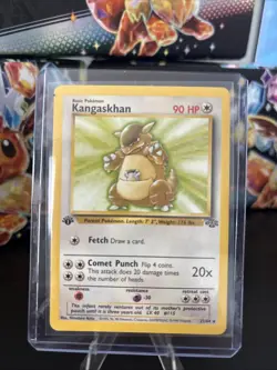 Pokemon TCG Kangaskhan Jungle 1st Edition Non-Holo Card 21/64 LP - Image 1