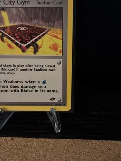 Cinnabar City Gym 1st Edition Trainer Card 113/132 Gym Challenge Pokemon Card - Image 4
