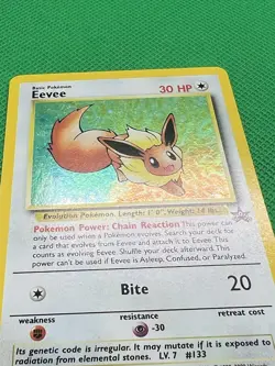 EEvee #11 Promo Black Star Vintage Pokemon Card WOTC Ni7 - Image 3
