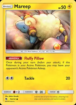Pokemon Mareep (75/258) Lost Thunder LP - Image 1