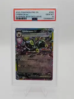 2025 Pokemon Umbreon Ex Surprise Box 060/131 Prismatic Evolutions Stamp - PSA 10 - Image 4