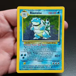 2000 Blastoise Base Set Series 2 Holo Rare 2/130 Pokemon Card Heavily Played - Image 1