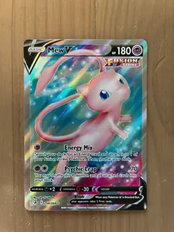 Mew V (Full Art) 250/264 Sword & Shield Pokemon Fusion Strike Holo Alternate Alt - Image 1